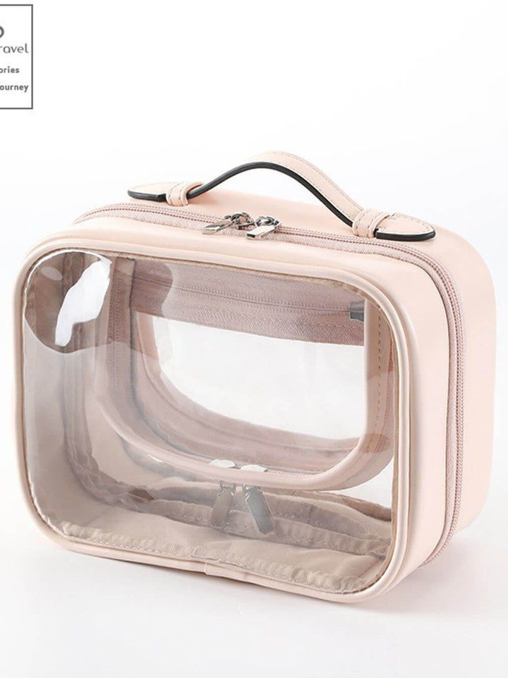 Transparente tragbare PU-Kosmetiktasche