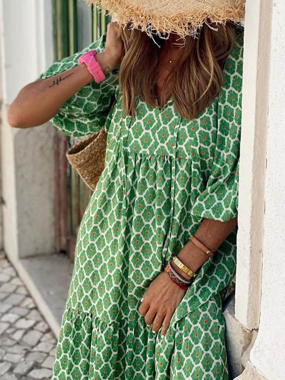 Maxi Vestido Bohemio Estampado