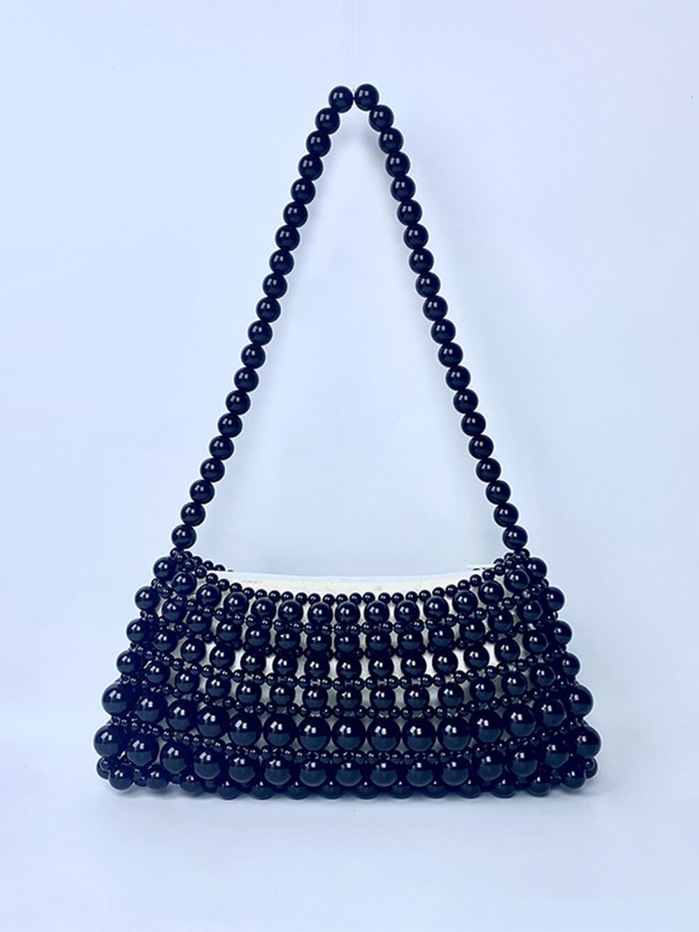 Bolso vintage con cadena de perlas