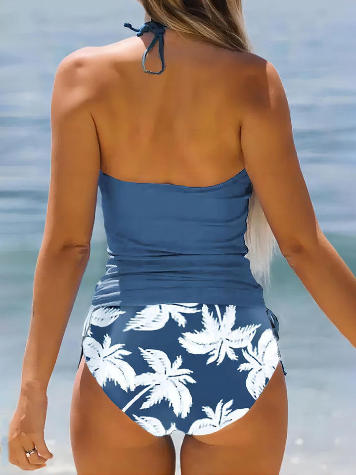 Conjunto de Tankini com Halteres Live Simple Coconut Tree