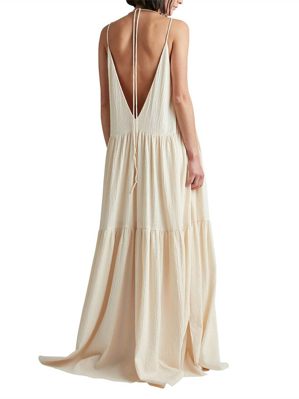 Elegante V-Halslijn Maxi Dress