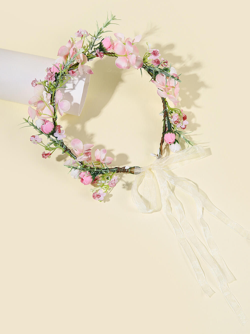 Άνθος ροδάκινου λουλούδι στεφάνι Floral Crown