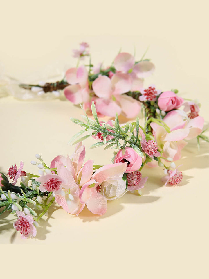 Άνθος ροδάκινου λουλούδι στεφάνι Floral Crown