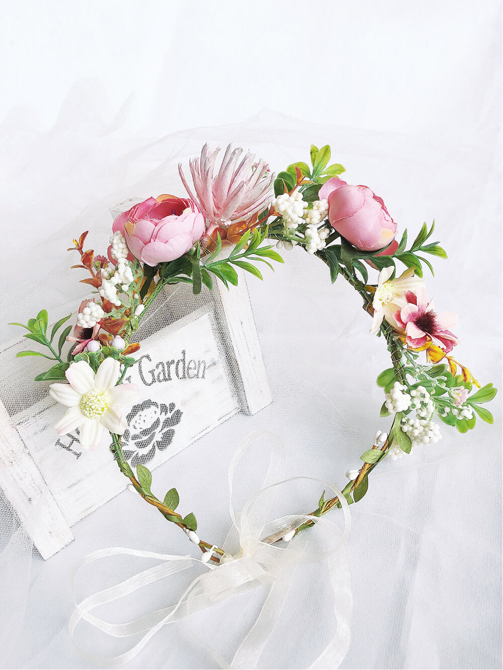 Couronne de roses enchanteresses