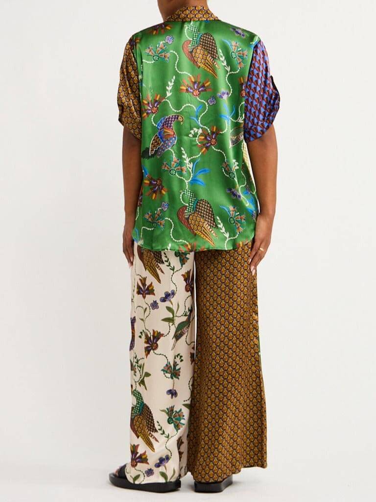 Special Folk Print Loose Wide Leg Pants