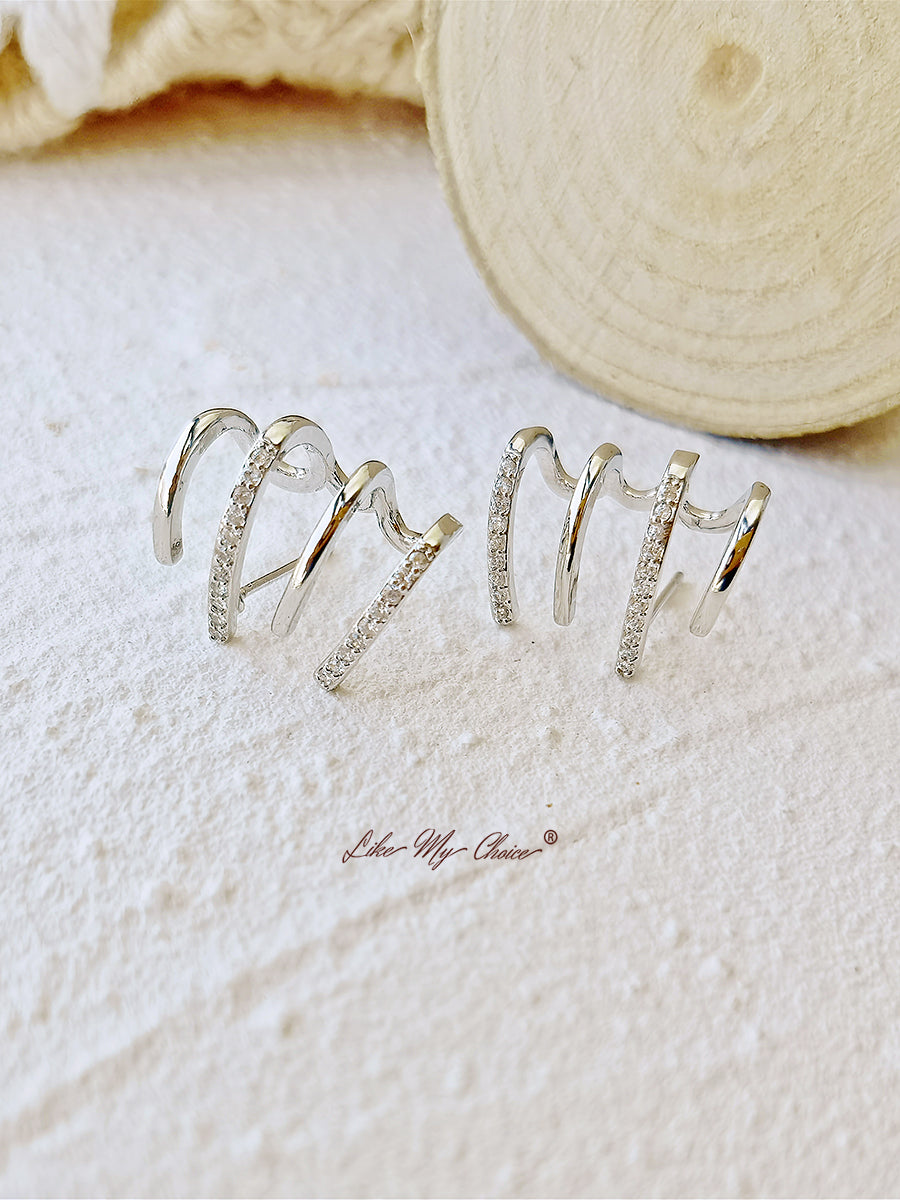 Boucles d'oreilles en cristal brillant