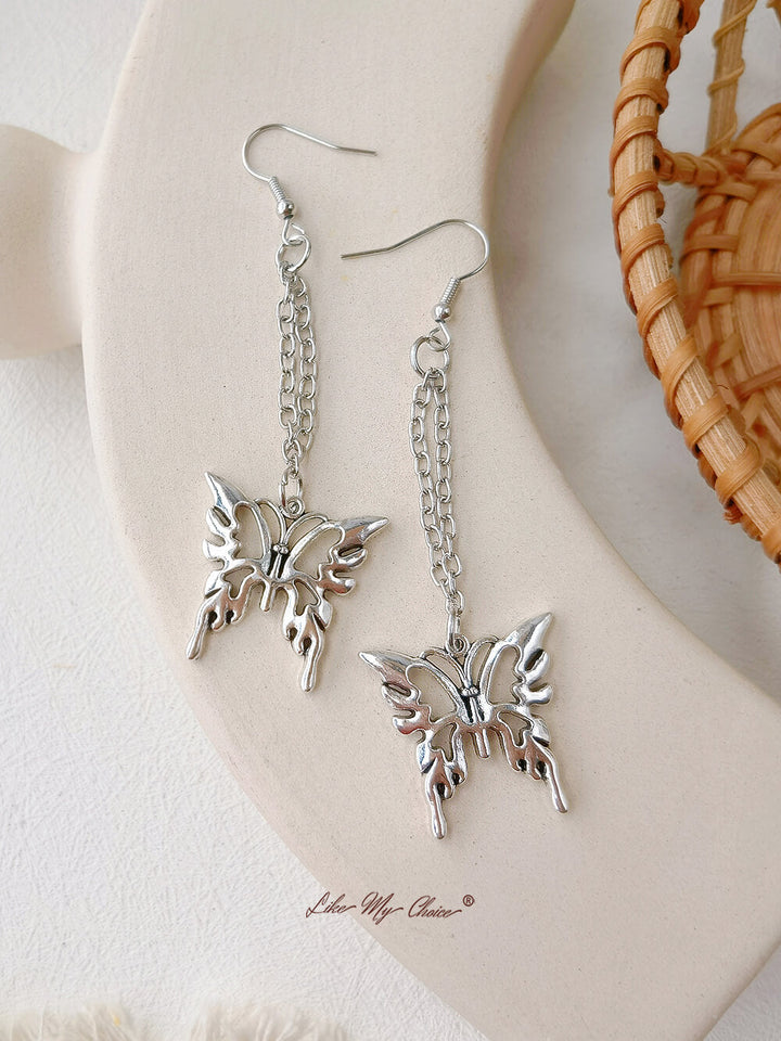 Fairycore Butterfly Drop Earrings