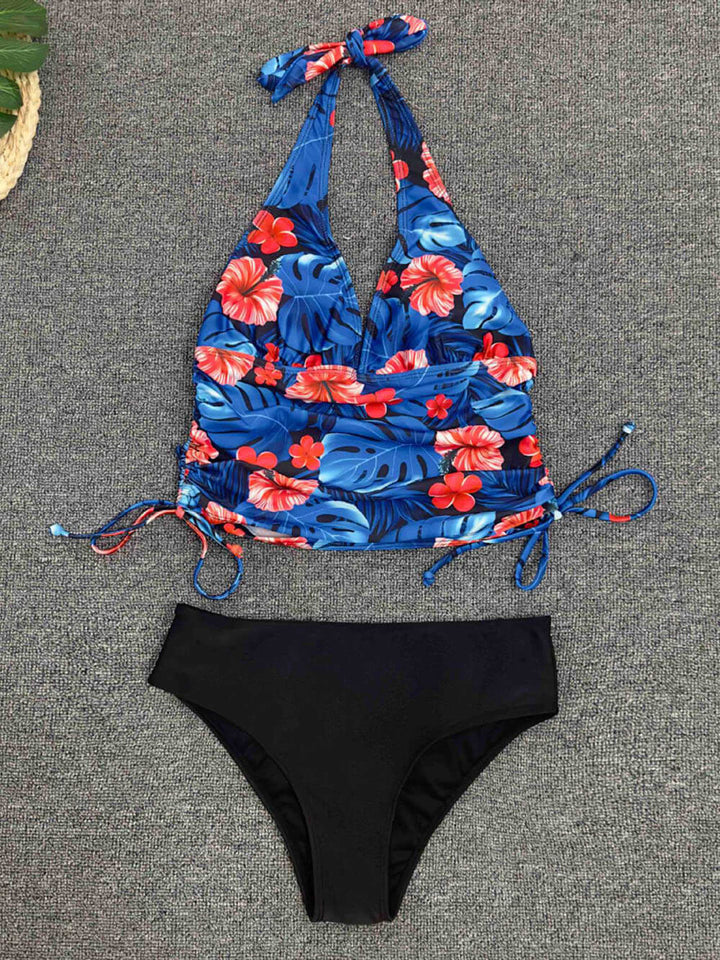 Bikini Crossover Split Berikat Bertali