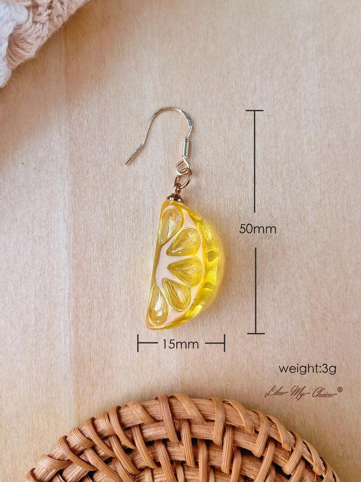 Anting-anting Buah Resin Lemon Manis