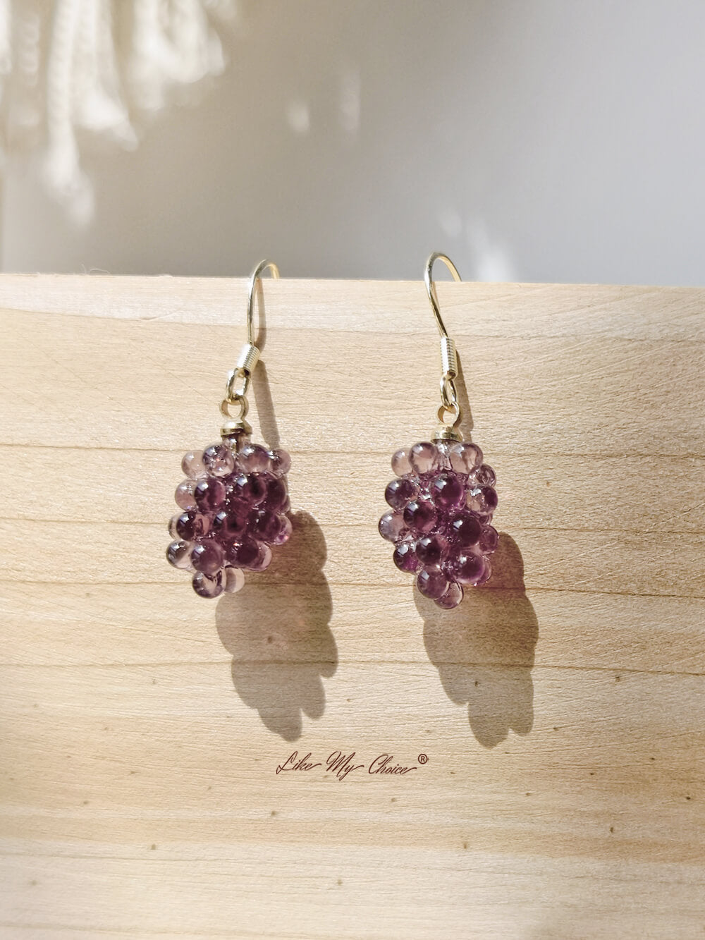 Pendientes Uva Morada