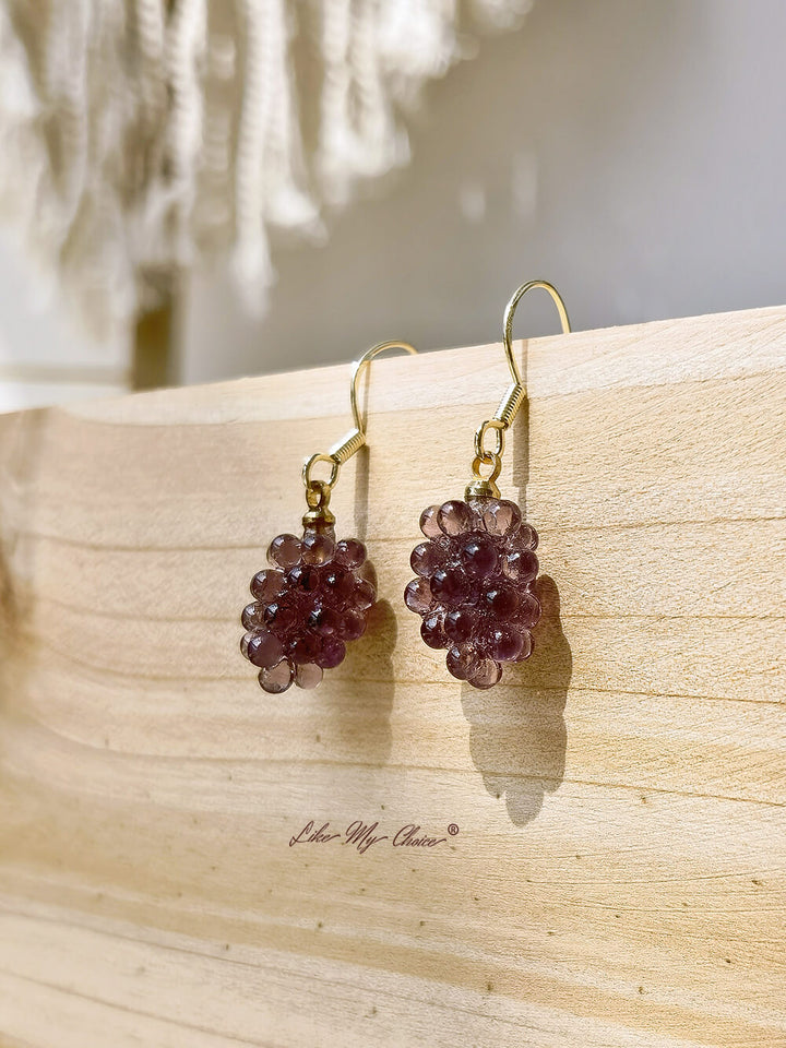 Pendientes Uva Morada