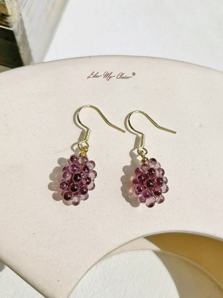 Pendientes Uva Morada