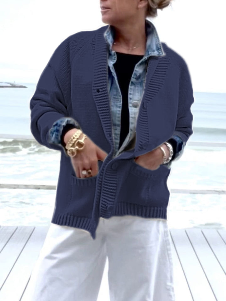 Exquisite Blue Fun Lobster Cardigan Sweater Jacket