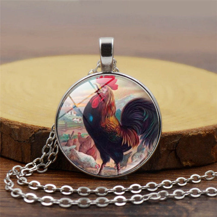 LikeMyChoice? Rooster Pendant Πολύχρωμο κολιέ Rooser