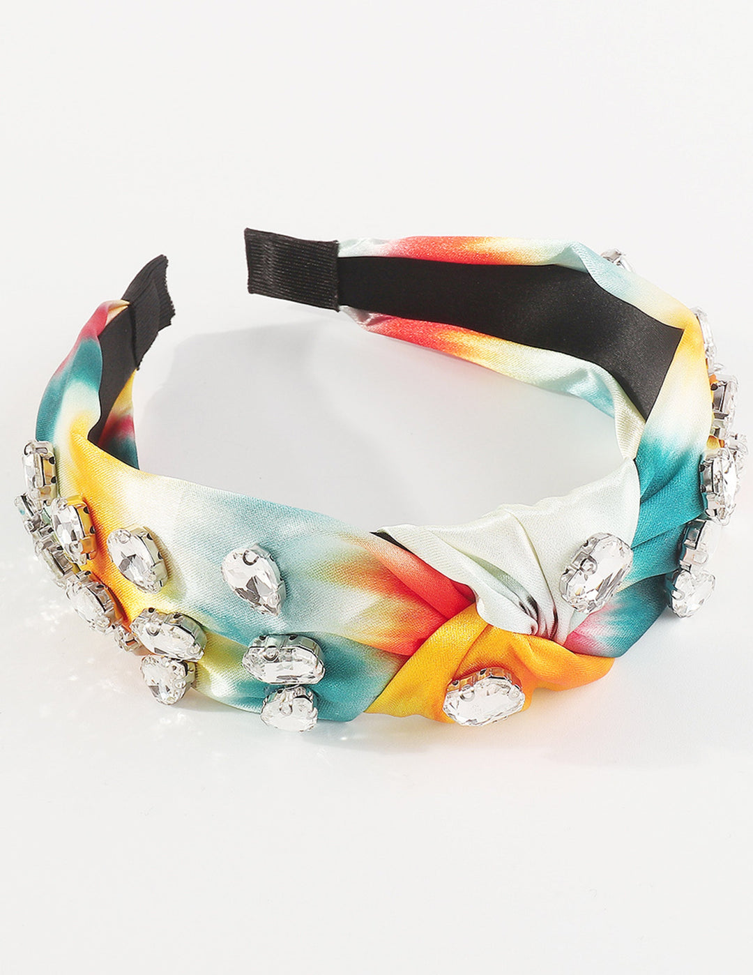 Verknotetes Tie-Dye Strass-Stirnband