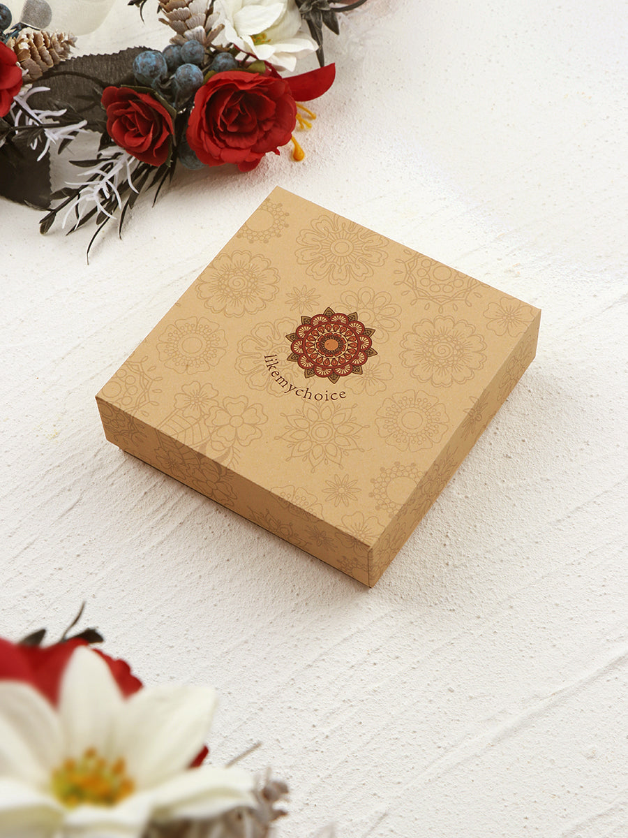 Cercei cu flori presate - Pearl Dried Rose Flower