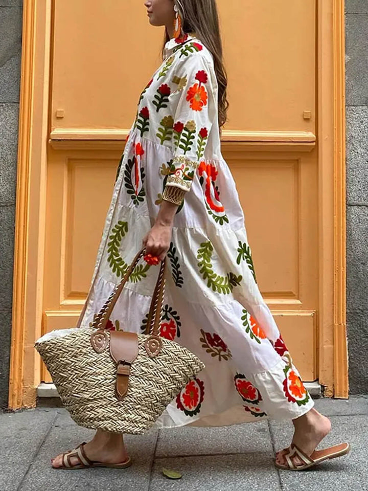 Bohemian Loose Print Dress