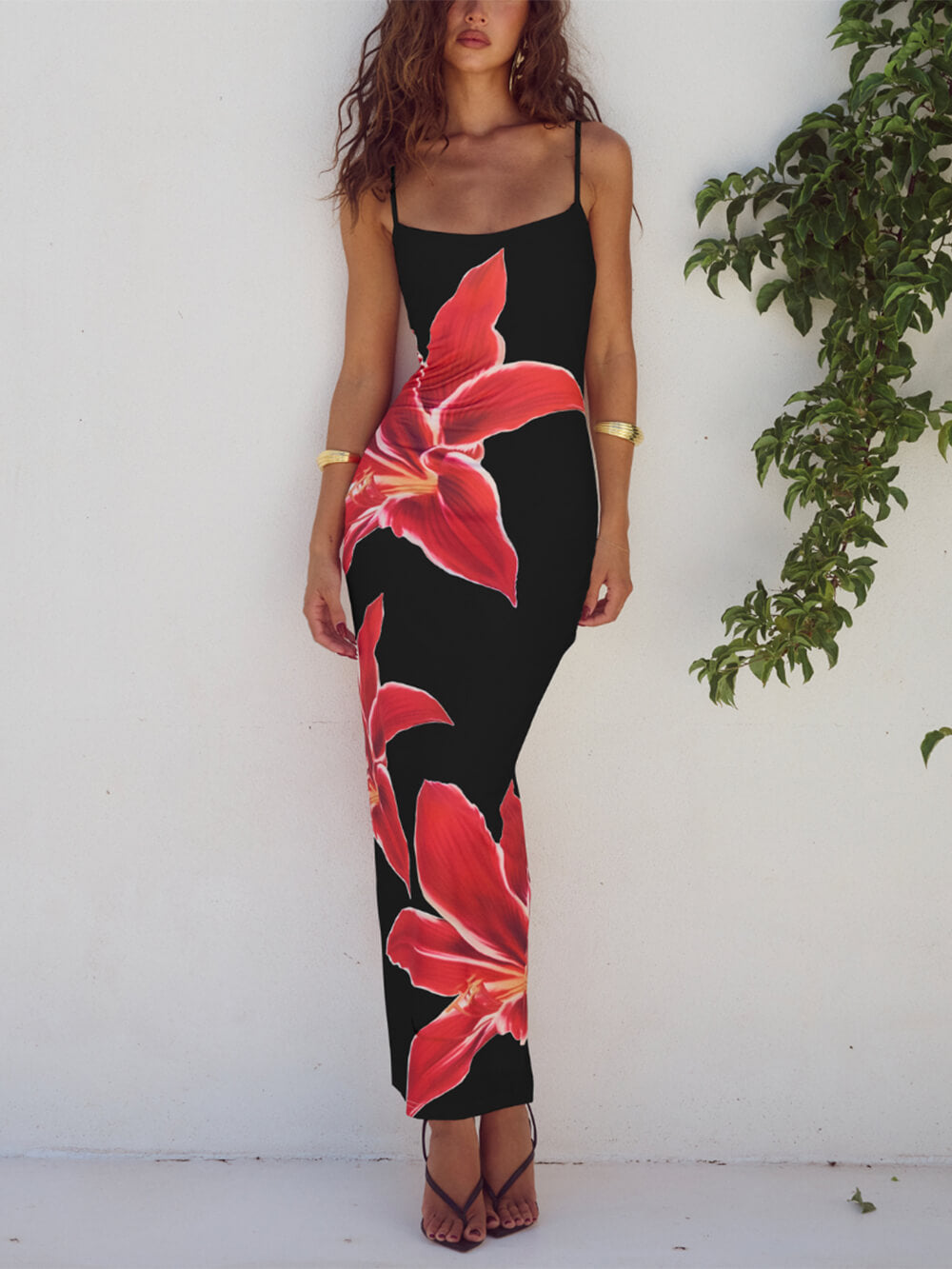 Unforgettable Maxi Dress med abstrakt blommönster