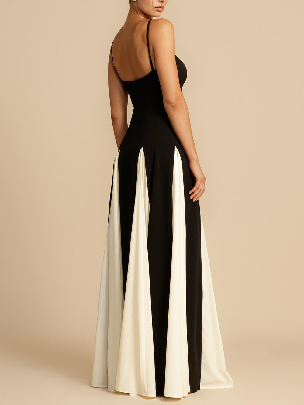 Elegance Panelled Tulle A-line Slip Maxi φόρεμα