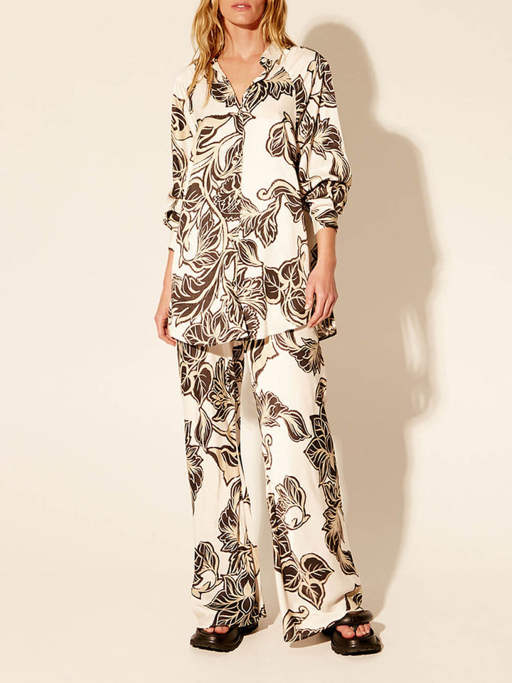 Prachtig oversized shirt met bloemenprint