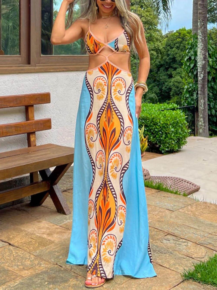 Exotisches Sommerurlaubs-Trägerkleid