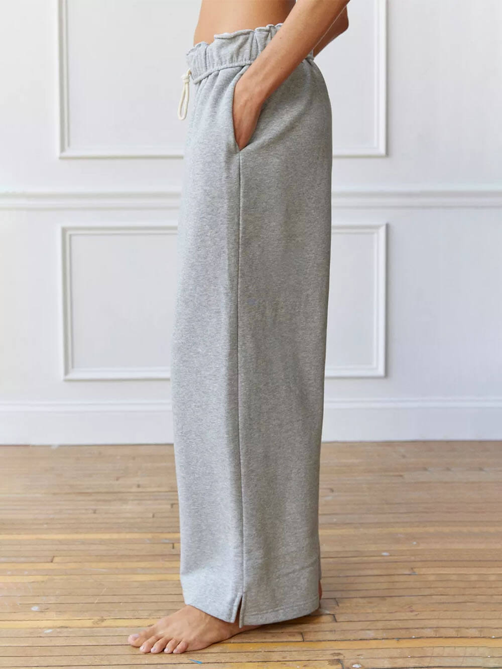 Casual και Lazy Style Home Wide Leg Παντελόνι