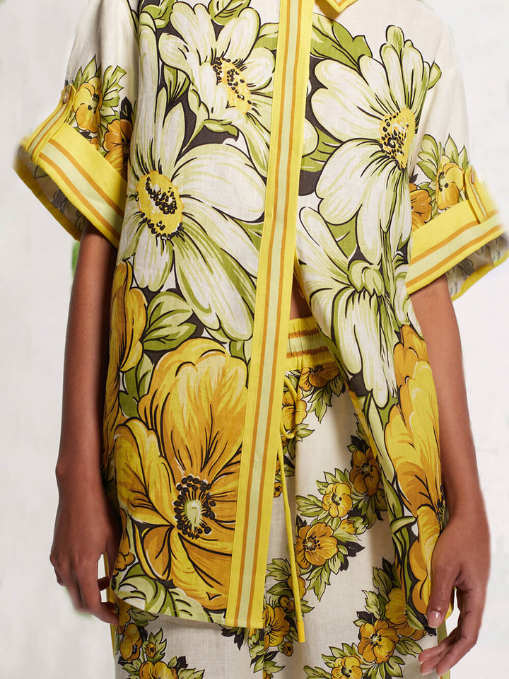 Klassiek zomers oversized shirt met print