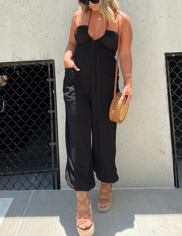 Hipster Jumpsuit negru