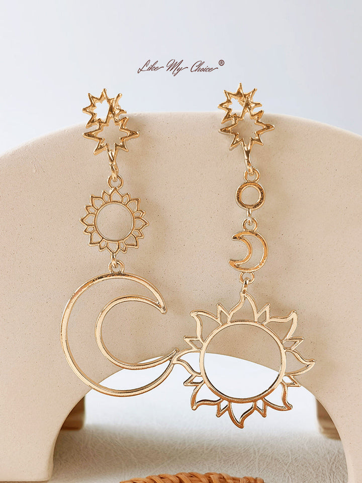 Pendientes Diosa Sol y Luna