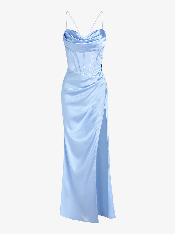 Maxikleid aus Satin