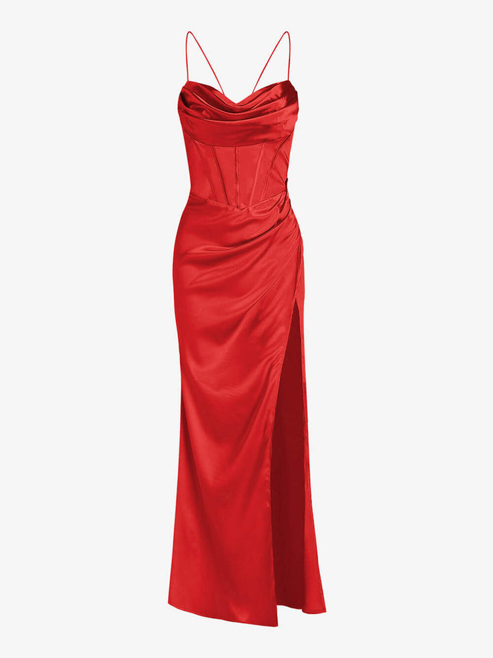 Maxikleid aus Satin