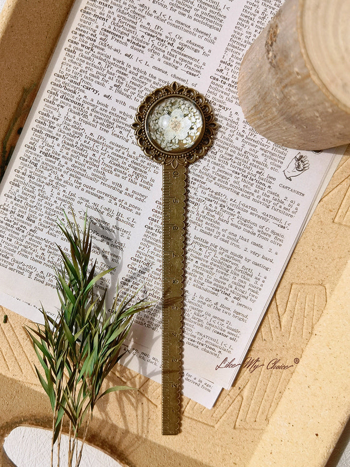 Cherry Blossoms Retro Metal Bookmark