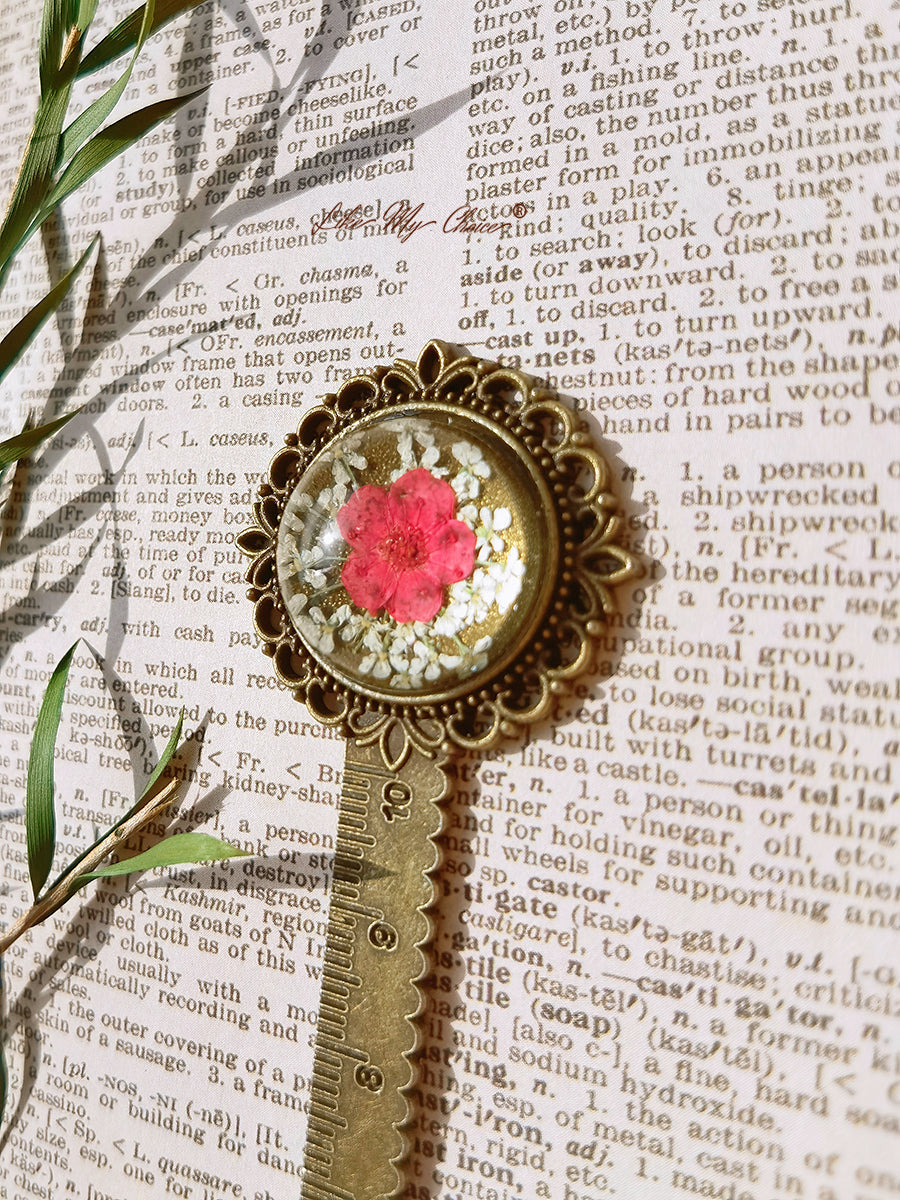 Flori de cireș Retro Metal Bookmark