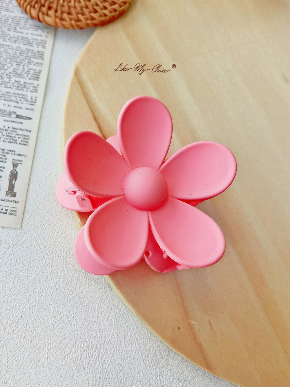 Barrette à cheveux marguerite