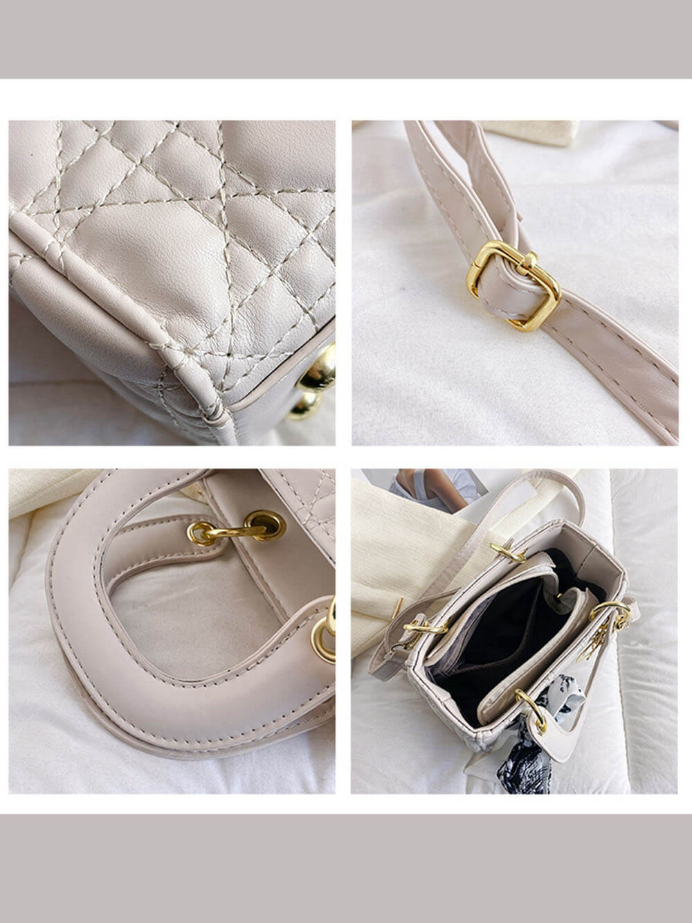 Diamond Silk Scarf Handhållna Crossbody-väskor