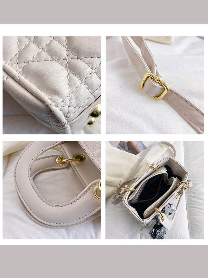 Diamond silkki huivi käsin pidettävän Crossbody laukut