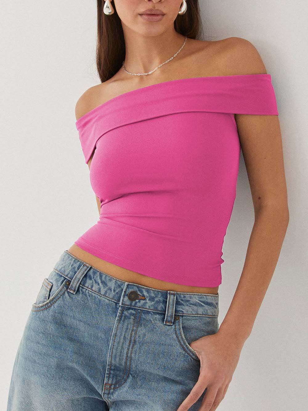 Σέξι Tube-Top Off-Shoulder Top