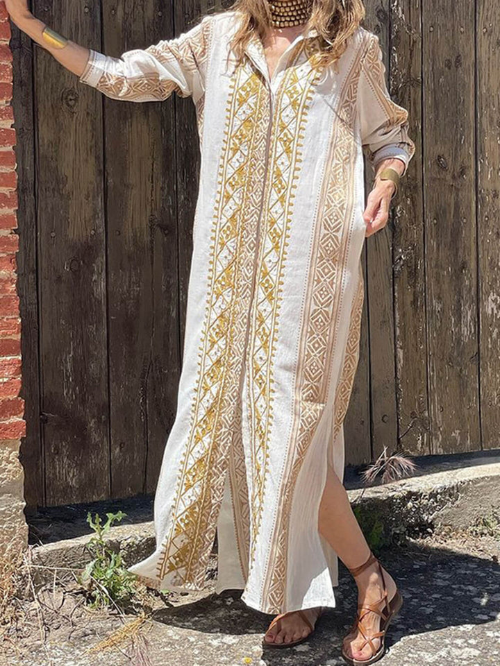 Modna sukienka midi w stylu boho