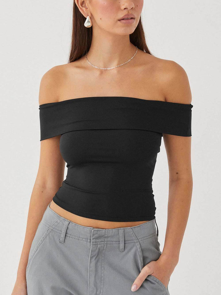 Sexy Tube-Top Off-Shoulder Top