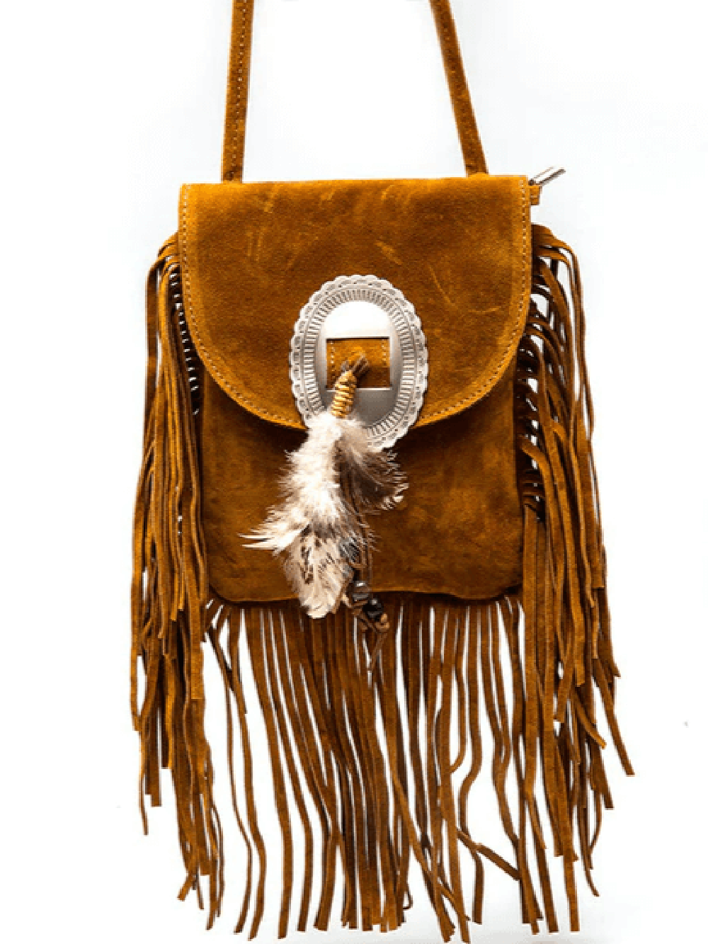 Sac à bandoulière western avec franges