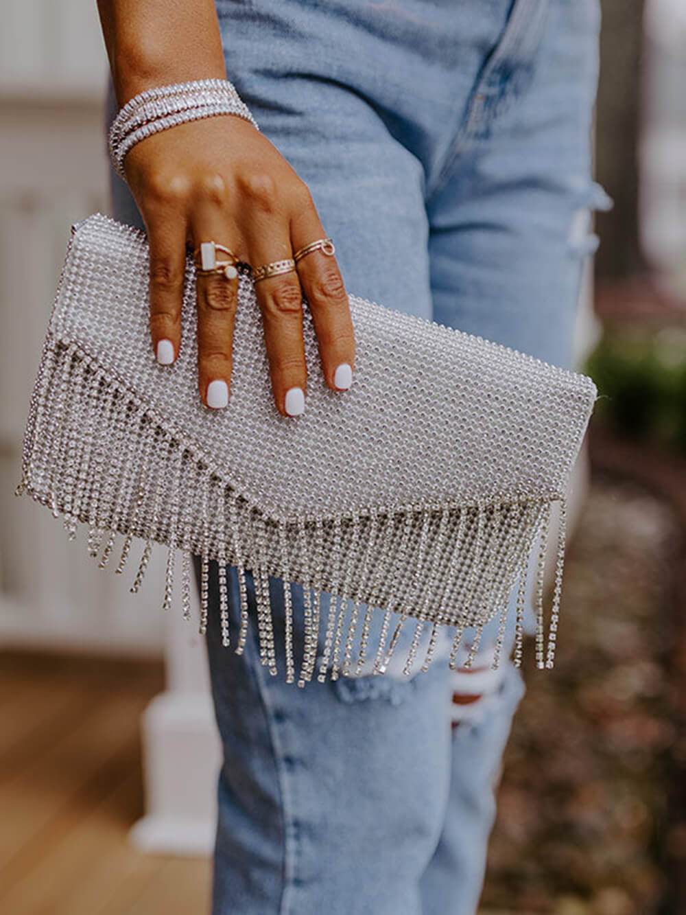 Vip Party Rhinestone Clutch