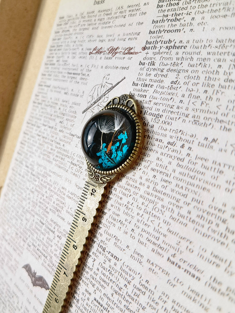 Gypsophila Dandelion Bronze Bookmark