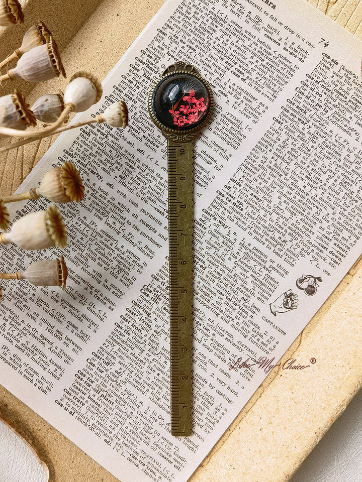 Gypsophila Dandelion Bronze Bookmark