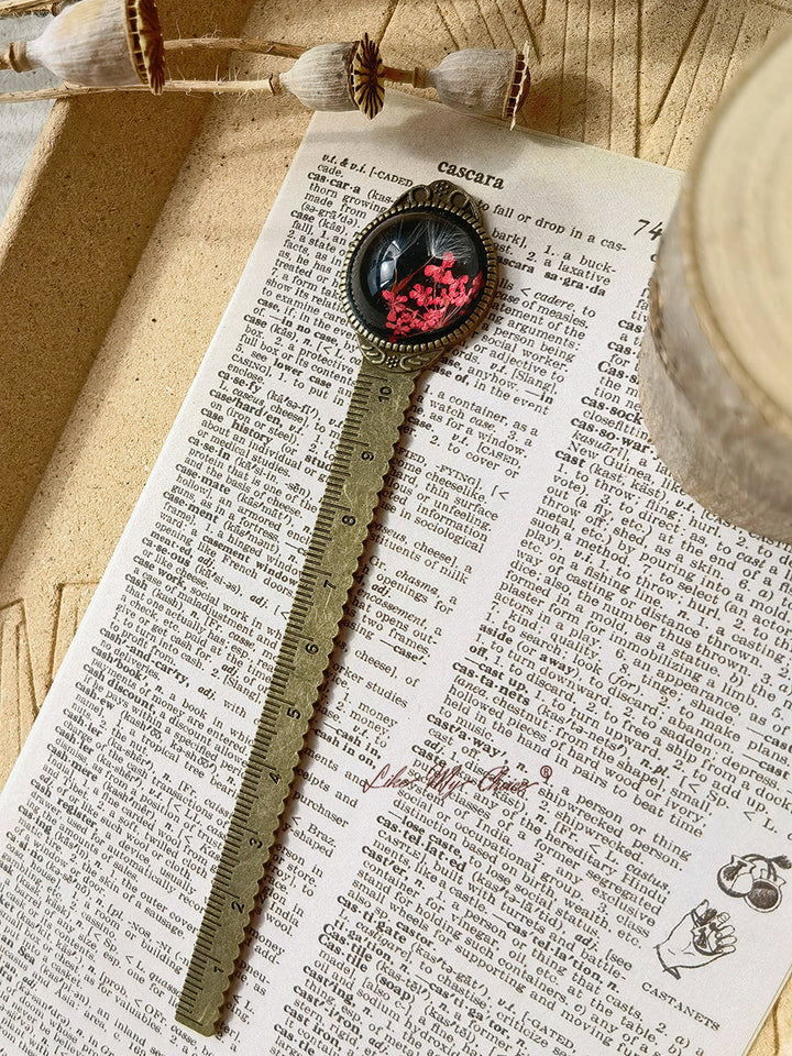 Gypsophila Dandelion Bronze Bookmark