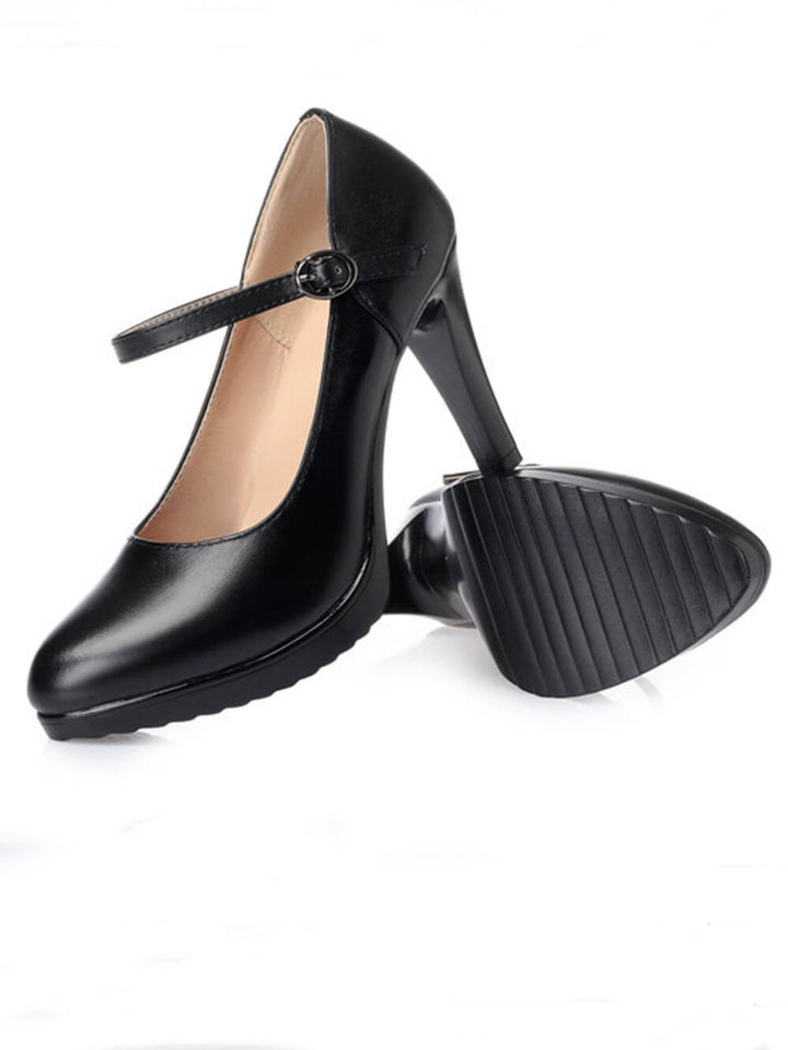 Wasserdichte Stiletto Schuhe mit spitzer Zehe und hohem Absatz