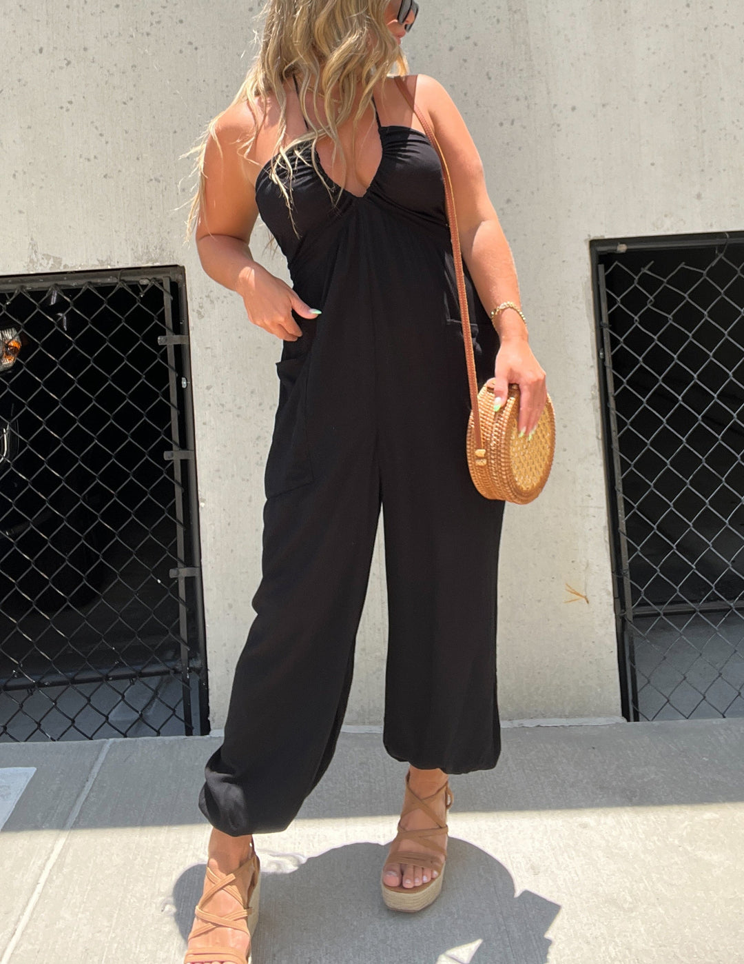 Hipster Jumpsuit negru