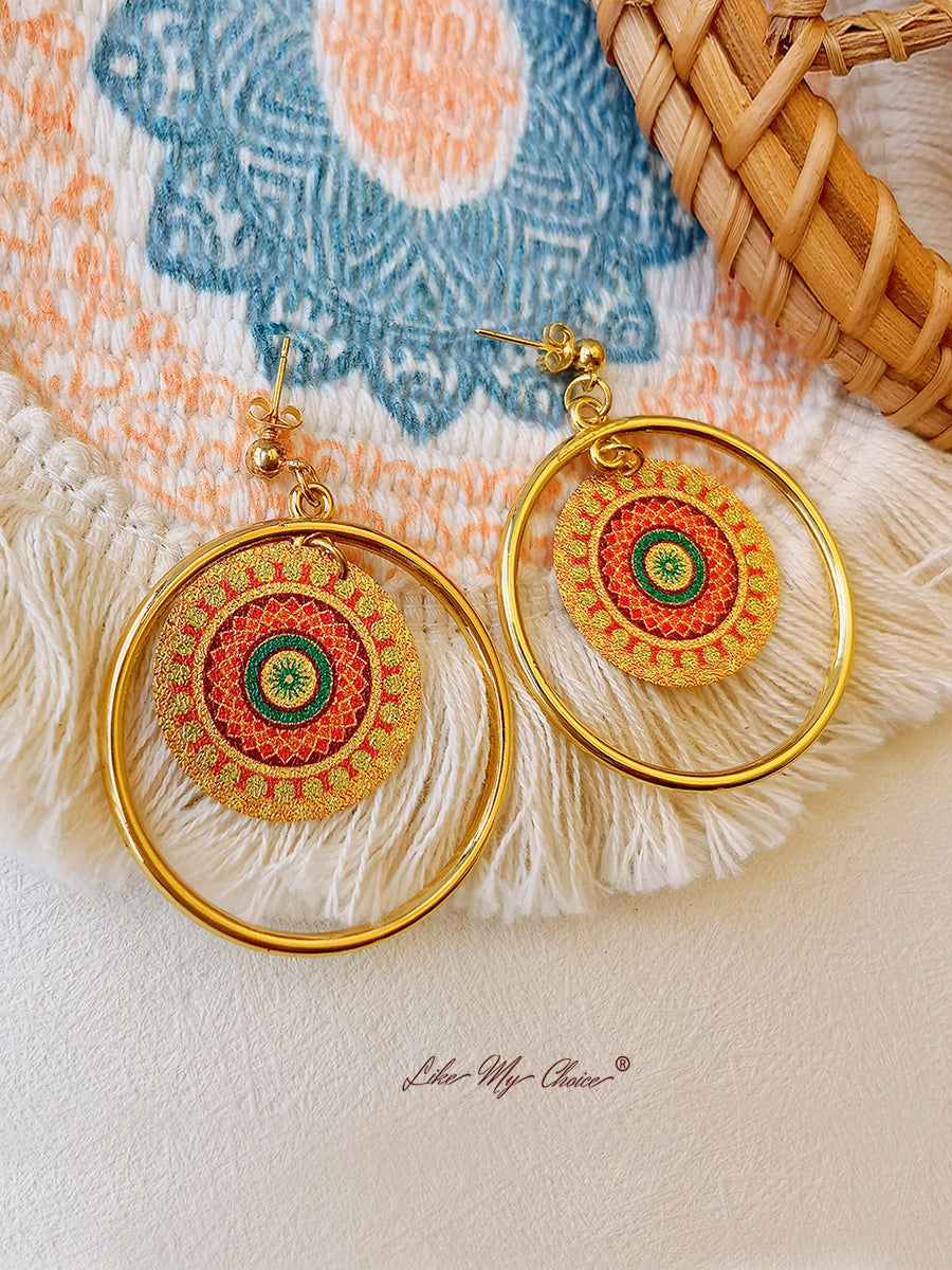 Boucles d'oreilles ethniques Boho