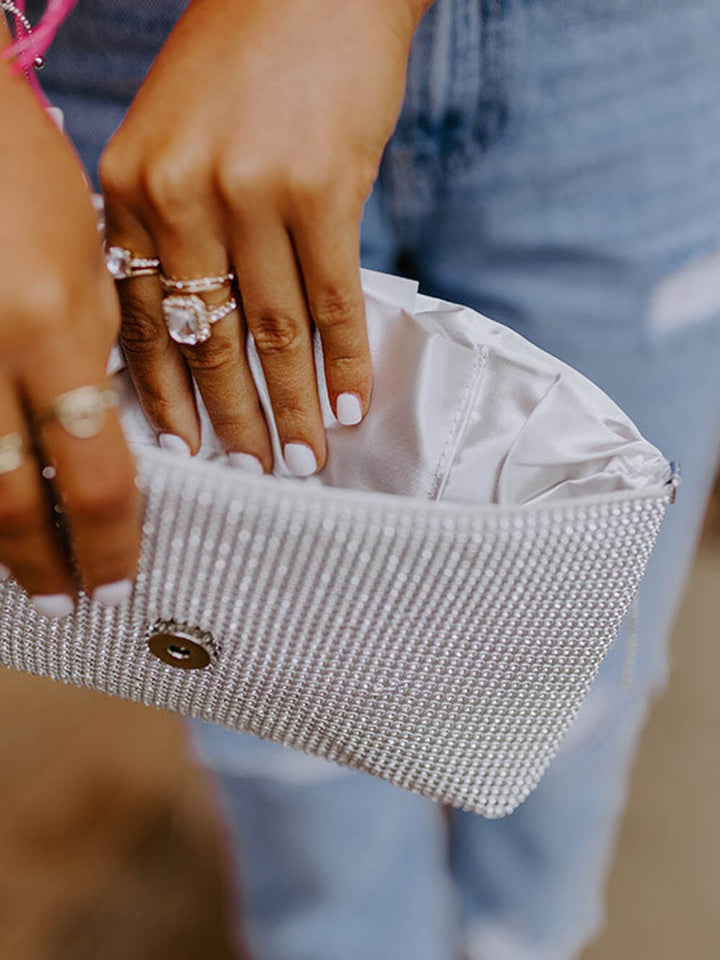 Vip Party Rhinestone Clutch