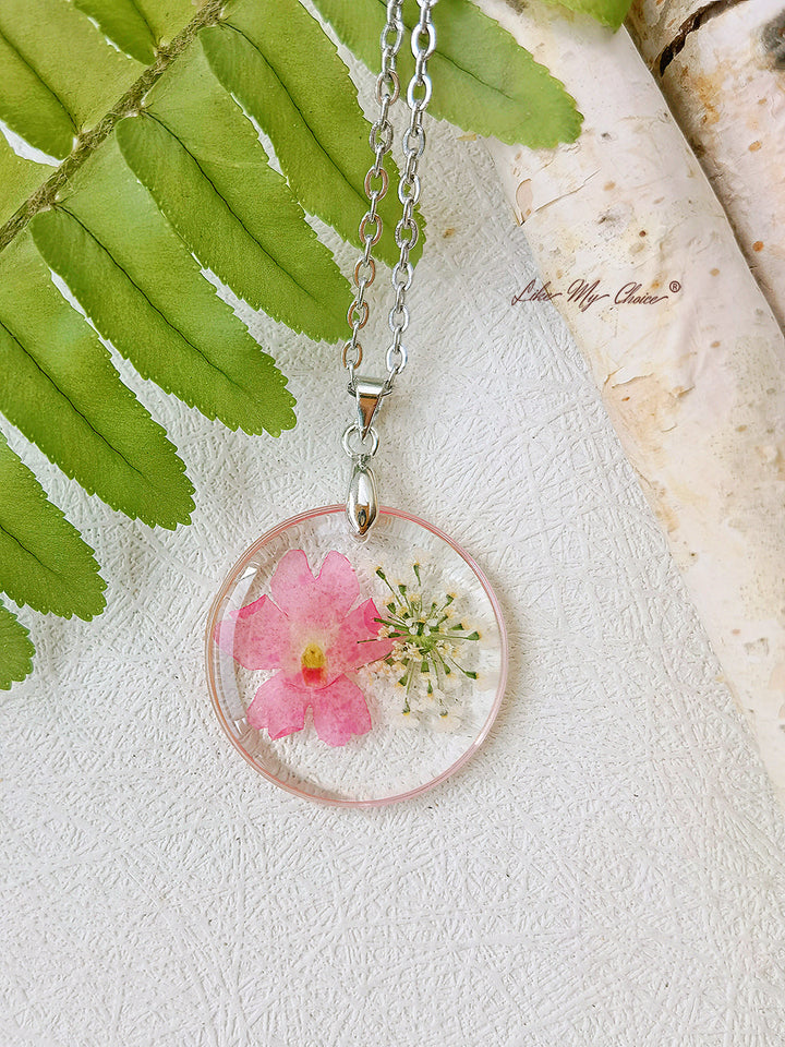 Collier de fleurs en résine Narcisse