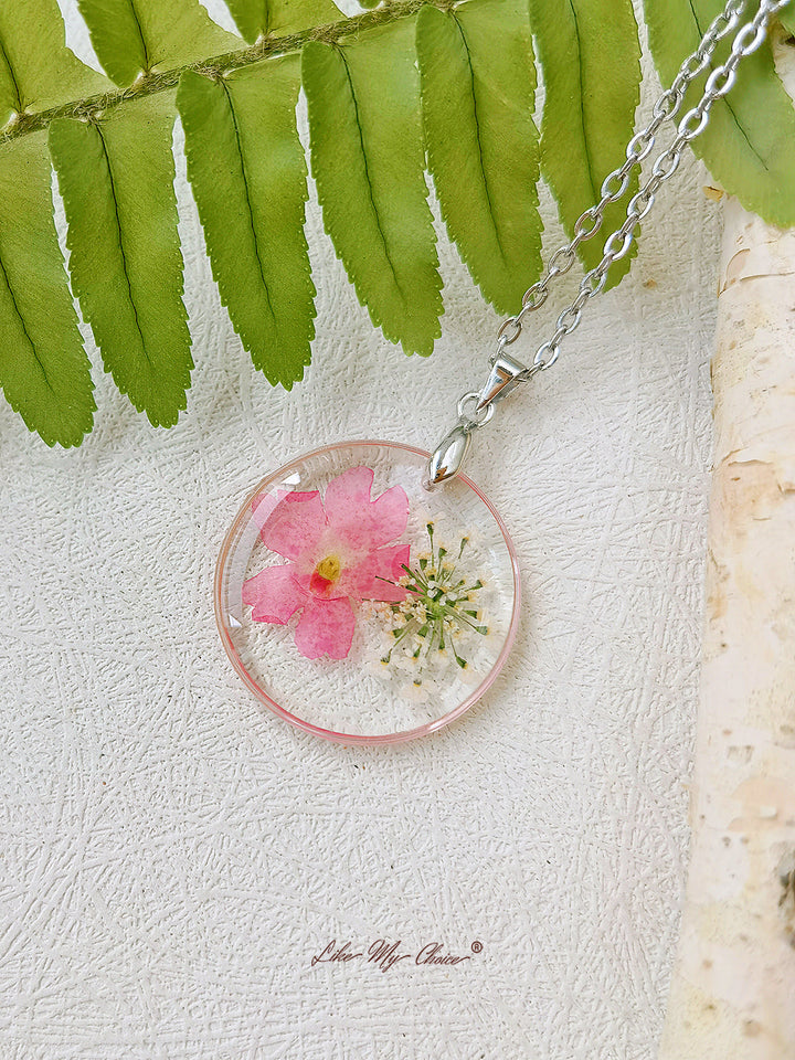 Collier de fleurs en résine Narcisse